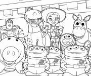 Coloriage Les jouets de Toy Story