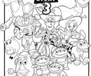 Coloriage Les jouets film Toy Story 3