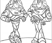 Coloriage Les  jumeaux de Buzz l'&Eacute;clair disney