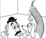 Coloriage Monsieur Patate parle avec Zig-Zag disney