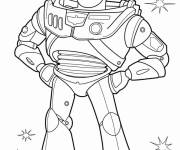 Coloriage Portrait de Jouet Buzz