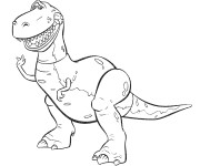 Coloriage Rex en souriant