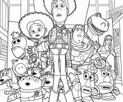 Coloriage Tous les jouets de Toy Story