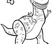 Coloriage Toy Story 4 Dino