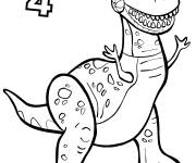 Coloriage Toy Story 4 Dino