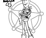 Coloriage Woody de Toy Story 4