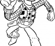 Coloriage et dessins gratuit Woody dessin animé à imprimer