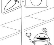 Coloriage et dessins gratuit Bot de Umizoomi et les signes de la rue à imprimer