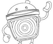 Coloriage et dessins gratuit Bot personnage mignon à imprimer
