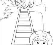 Coloriage Geo au secours du chat Umizoomi