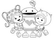 Coloriage et dessins gratuit Geo Milli et Bo de Umizoomi à imprimer