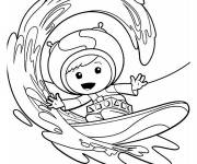 Coloriage Geo s'amuse dans la plage