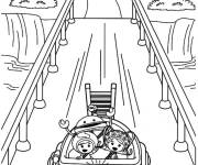 Coloriage La voiture Umi sur la route Umizoomi