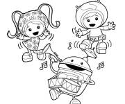 Coloriage et dessins gratuit Umizoomi aiment la musique à imprimer