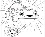 Coloriage Umizoomi Geo et UmiCar de bande anim&eacute;