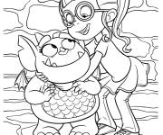 Coloriage Bridget embrasse gargouille