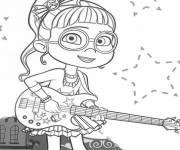 Coloriage Bridget guitariste de Vampirina