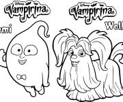 Coloriage Demi et Wolfie &agrave; colorier