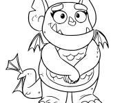 Coloriage Gregoria joyeux