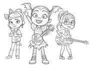 Coloriage Groupe de rock de Vampirina