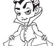 Coloriage L'ami gar&ccedil;on de Vampirina Hauntley