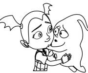 Coloriage Le fant&ocirc;me Demi, l'ami de Vampirina