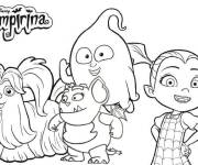 Coloriage Les cr&eacute;atures magiques de Vampirina