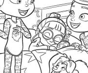 Coloriage Les s&oelig;urs de Vampirina vont dormir