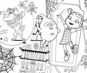 Coloriage et dessins gratuit Monde Vampirina de Disney à imprimer