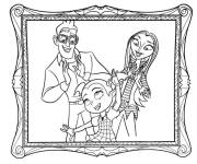 Coloriage Photo de la famille Vampirina