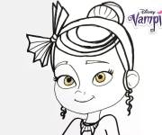Coloriage Poppy Pepleson avec les yeux en marron