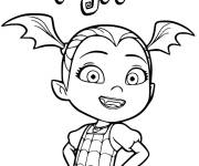 Coloriage et dessins gratuit Portrait de Vampirina à imprimer