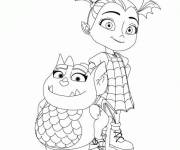 Coloriage Vampirina et Gargouille