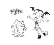 Coloriage Vampirina et Gargouille en ligne