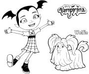 Coloriage et dessins gratuit Vampirina et Wolfie à imprimer