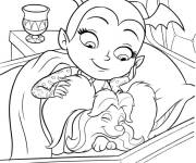 Coloriage Vampirina et Wolfie et le temps de dormir