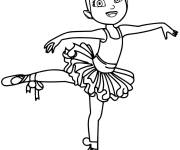 Coloriage et dessins gratuit Vampirina fait du ballet à imprimer