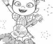 Coloriage Vampirina guitariste
