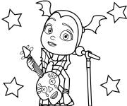 Coloriage et dessins gratuit Vampirina musicienne à imprimer