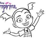 Coloriage Vampirina se sent le bonheur