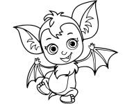 Coloriage Veve la chauve souris de Vampirina de Disney