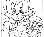 Coloriage Tom et Jerry &agrave; t&eacute;l&eacute;charger