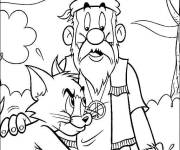 Coloriage Tom et Jerry se r&eacute;concilient