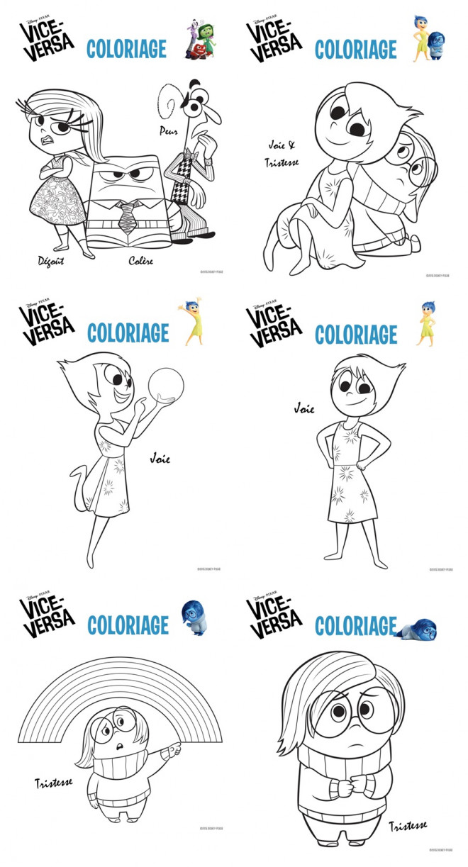 Coloriage et dessins gratuits Vice Versa les aventures de Joie à imprimer