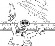 Coloriage Dessin MVR-A tourne devant Wall-E