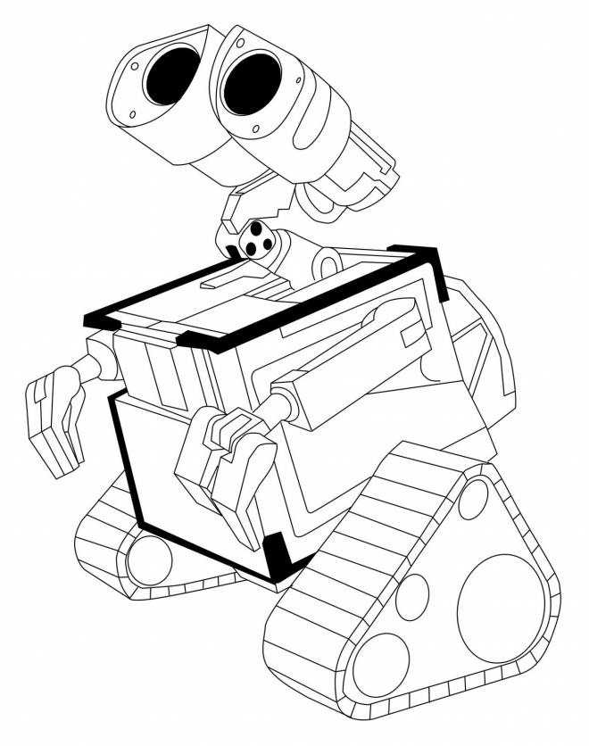 Coloriage et dessins gratuits dessin Wall-E en ligne à imprimer
