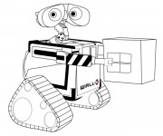 Coloriage Dessin Wall-E robot en ligne