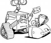 Coloriage Wall-E dessin