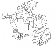 Coloriage et dessins gratuit Wall-E dessin disney à imprimer