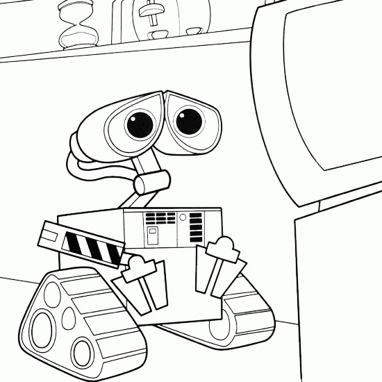 Coloriage et dessins gratuits Wall-E en pensant à imprimer